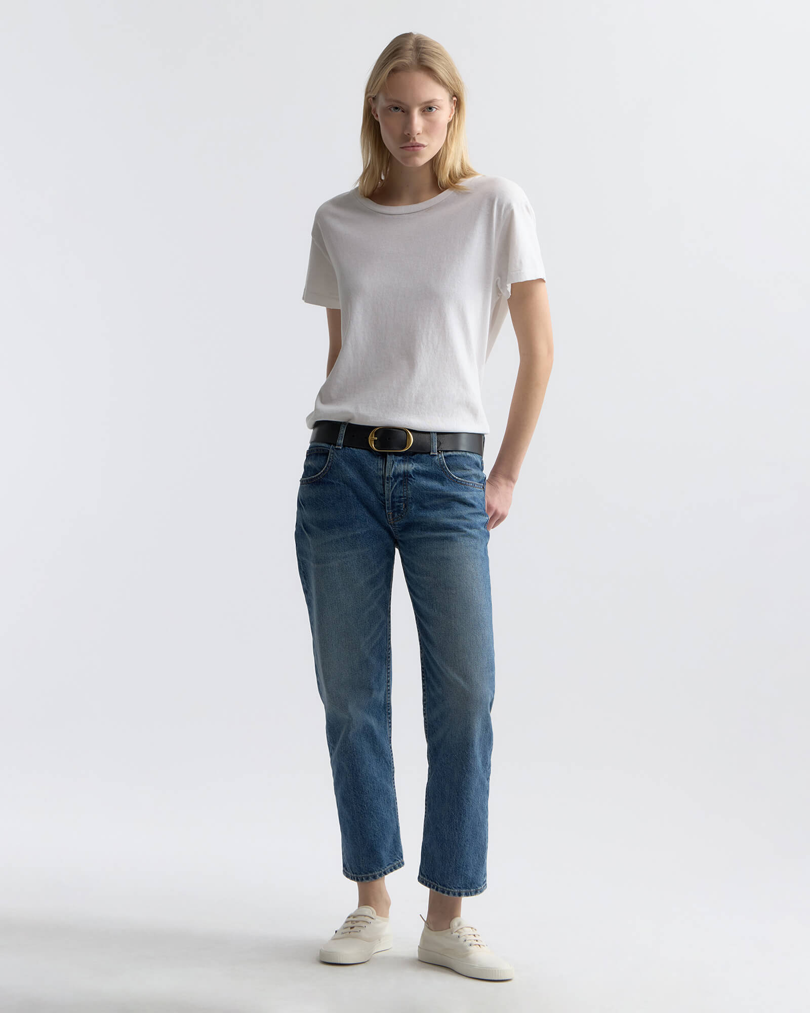 LOr ロル High-waist Slit Denim かじまり Lorimer Jean | Women's Straight-Leg Japanese Denim | Nili Lotan