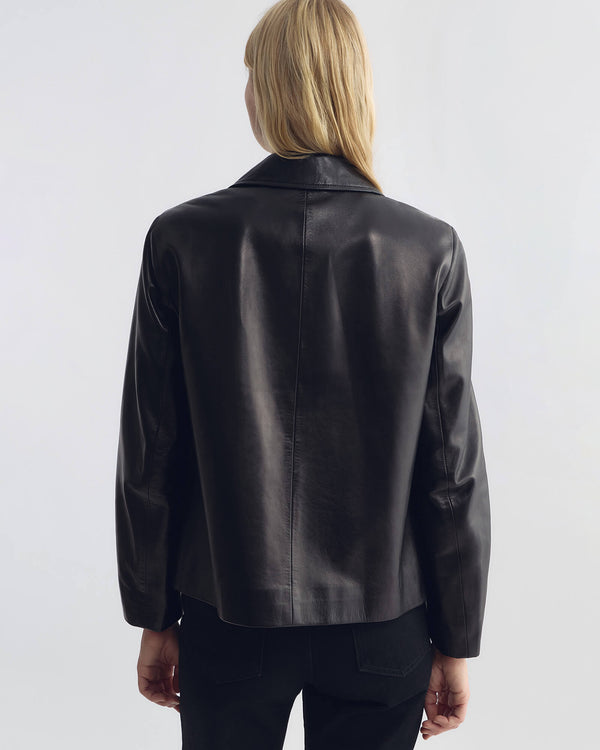 DORIAN LEATHER PEACOAT