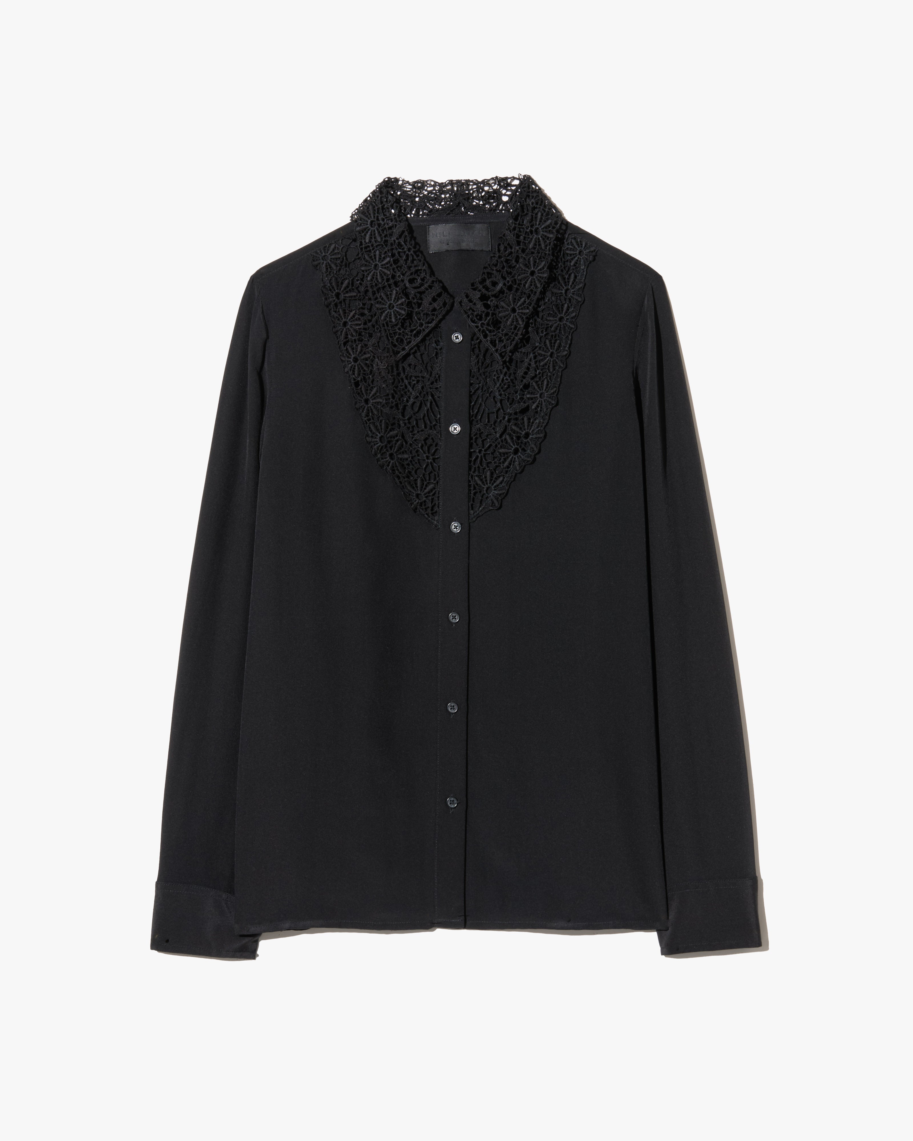 ZOLA LACE SILK SHIRT | Nili Lotan