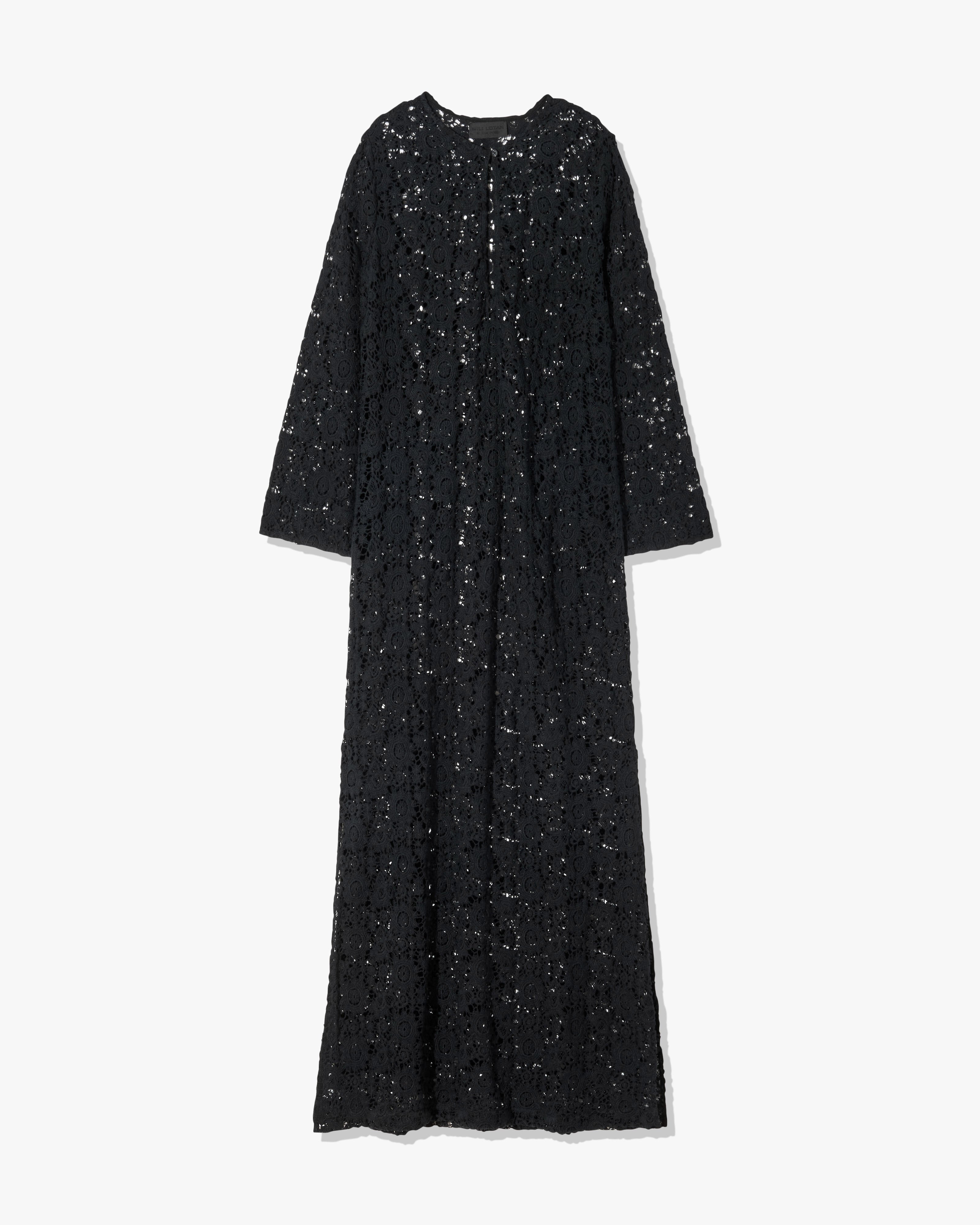 nili lotan della crocheted cotton maxi dress Della crocheted cotton maxi dress - black