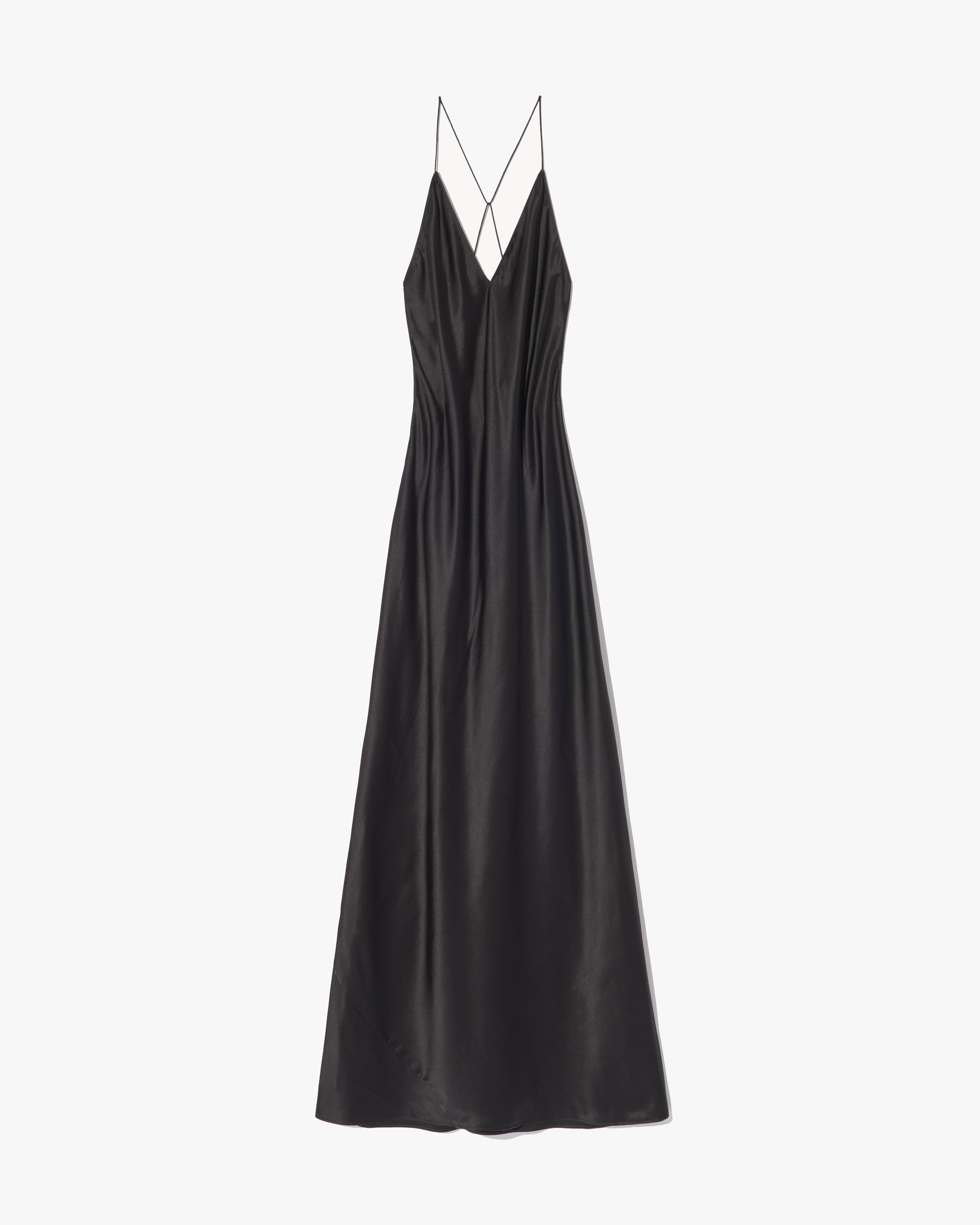 Nili Lotan Women's Ira Silk Gown Black, S