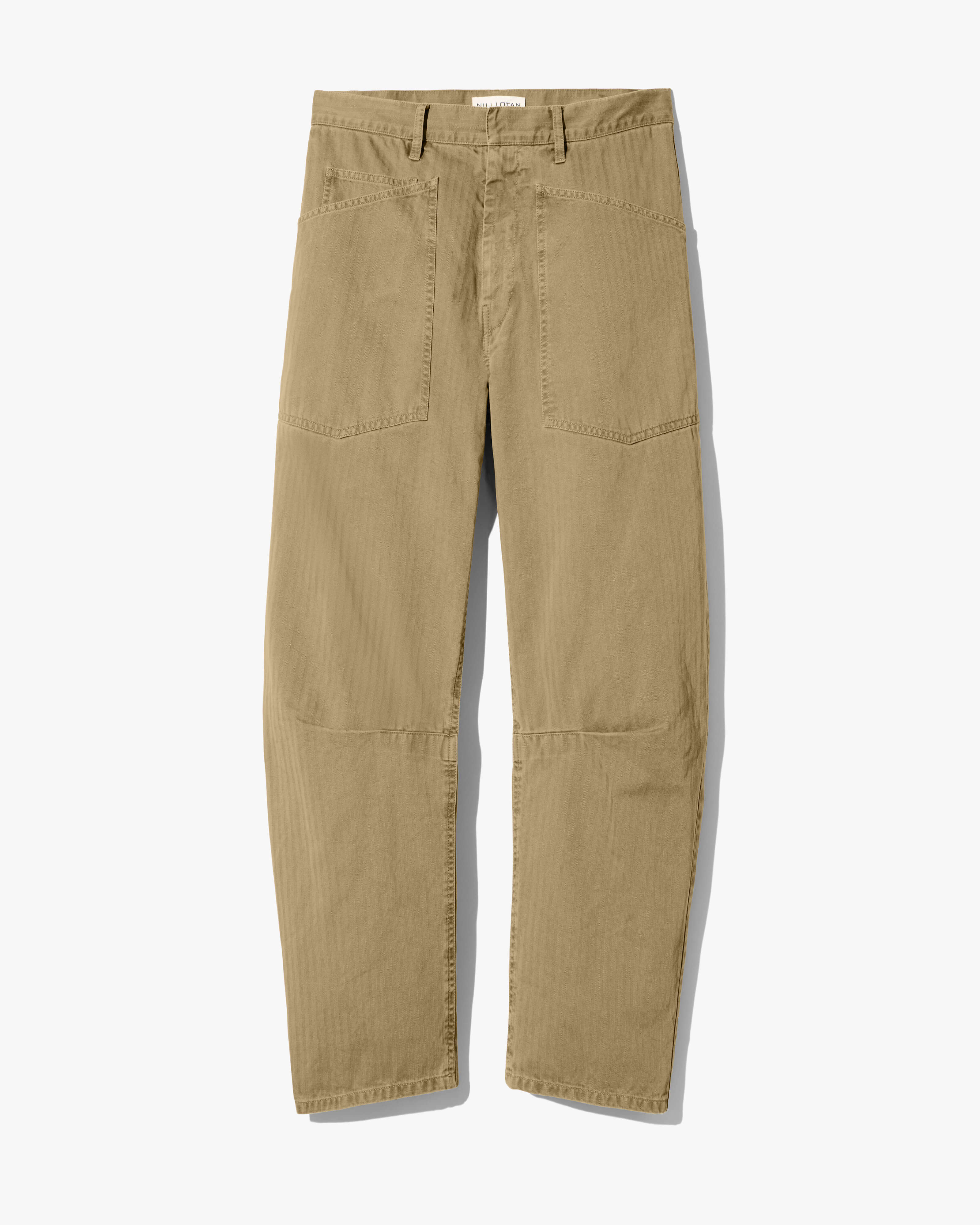 Shon Pants | Women's Herringbone Barrel-Leg Pants | Nili Lotan