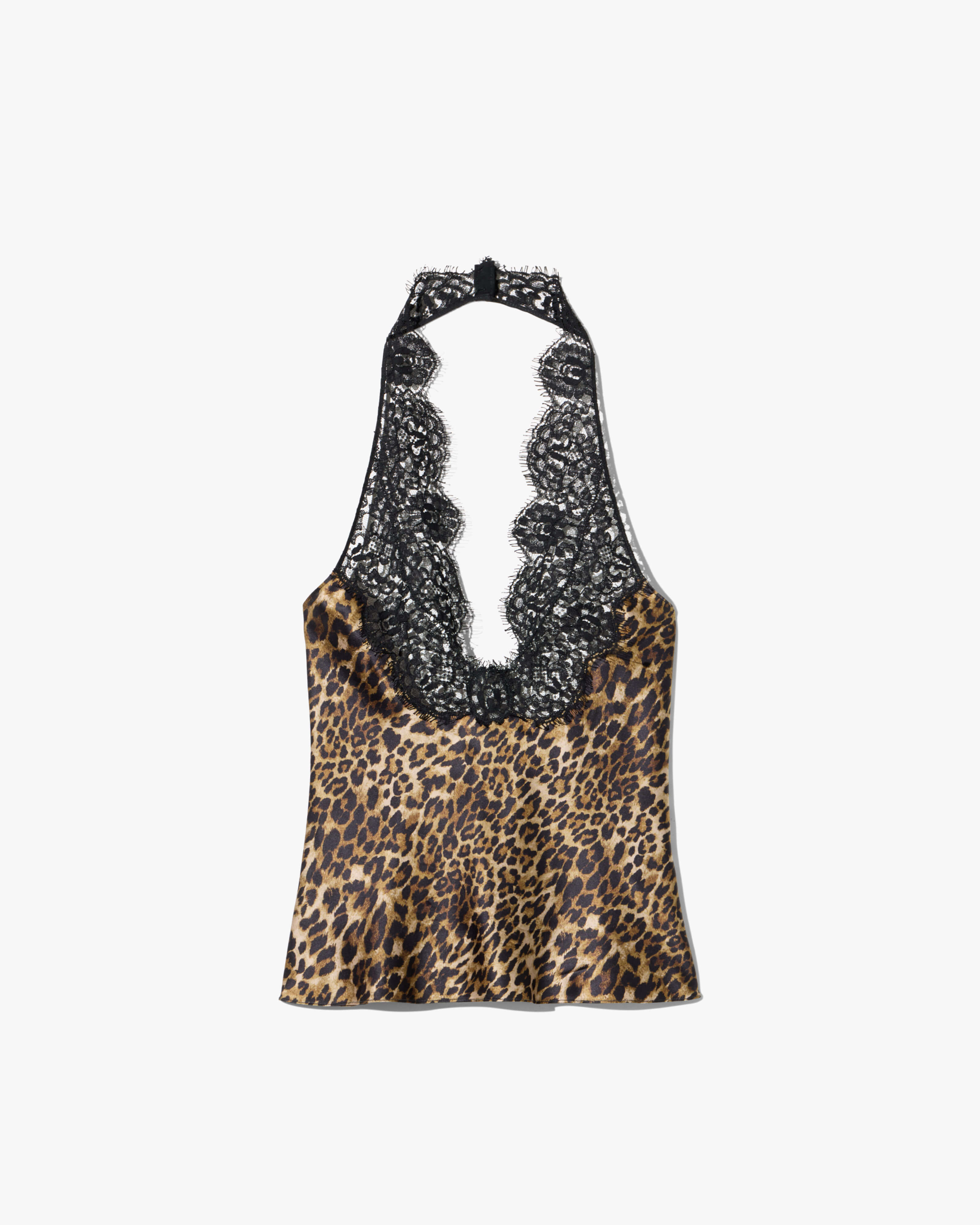 TEO LACE HALTERNECK SILK TOP | Nili Lotan