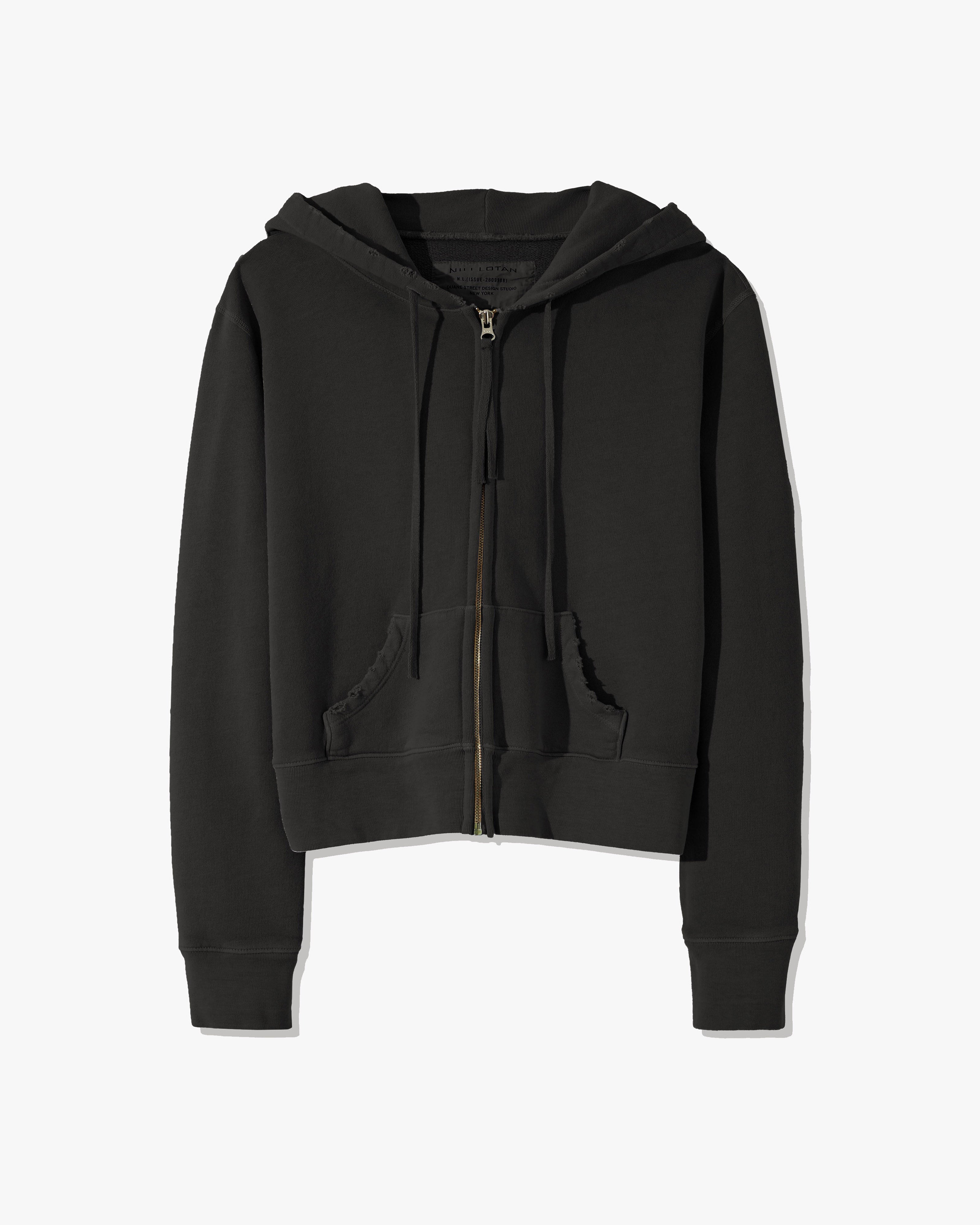 NILI LOTAN/ニリ ロータン Callie Zip Hoodie グレー Nili Lotan - Callie Heather Gray Zip-Up Hoodie | Mitchell Stores