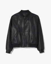 DRAVA LEATHER JACKET IN BLACK