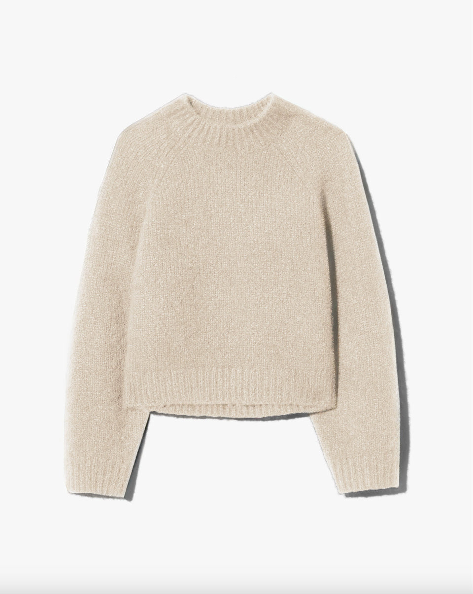 TOMASO CASHMERE SWEATER IN IVORY