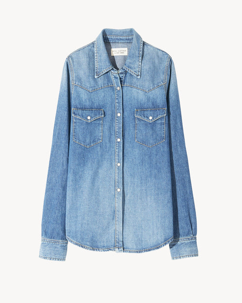 TRAVIS SHIRT IN LIGHT WASH