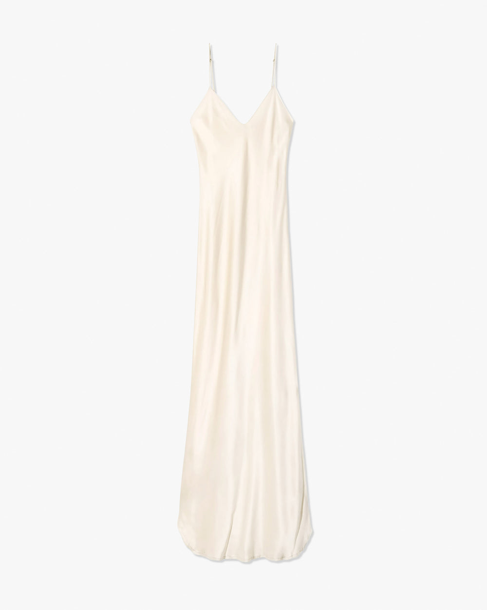 CAMI SILK GOWN IN IVORY