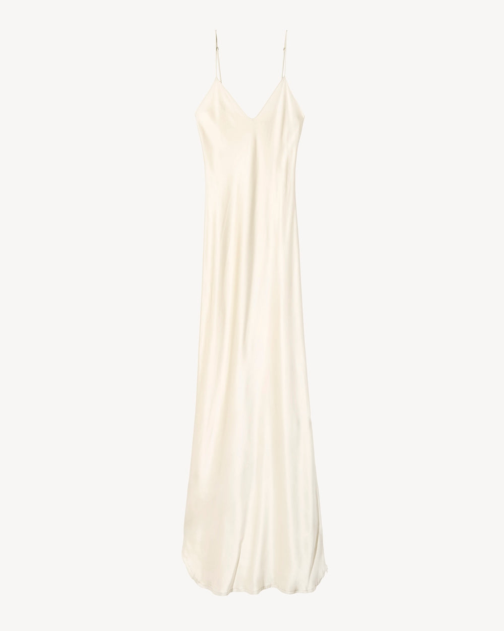 CAMI SILK GOWN IN IVORY