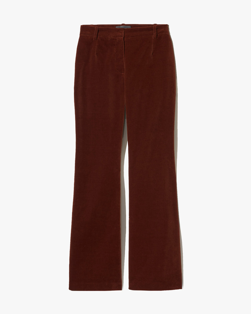 CORETTE COTTON PANT IN BURNT SIENNA