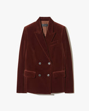 VEDA BLAZER IN BURNT SIENNA