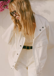 MARILOU DENIM JACKET IN CREAM