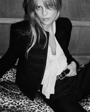 ANGELIQUE SILK BLOUSE IN IVORY