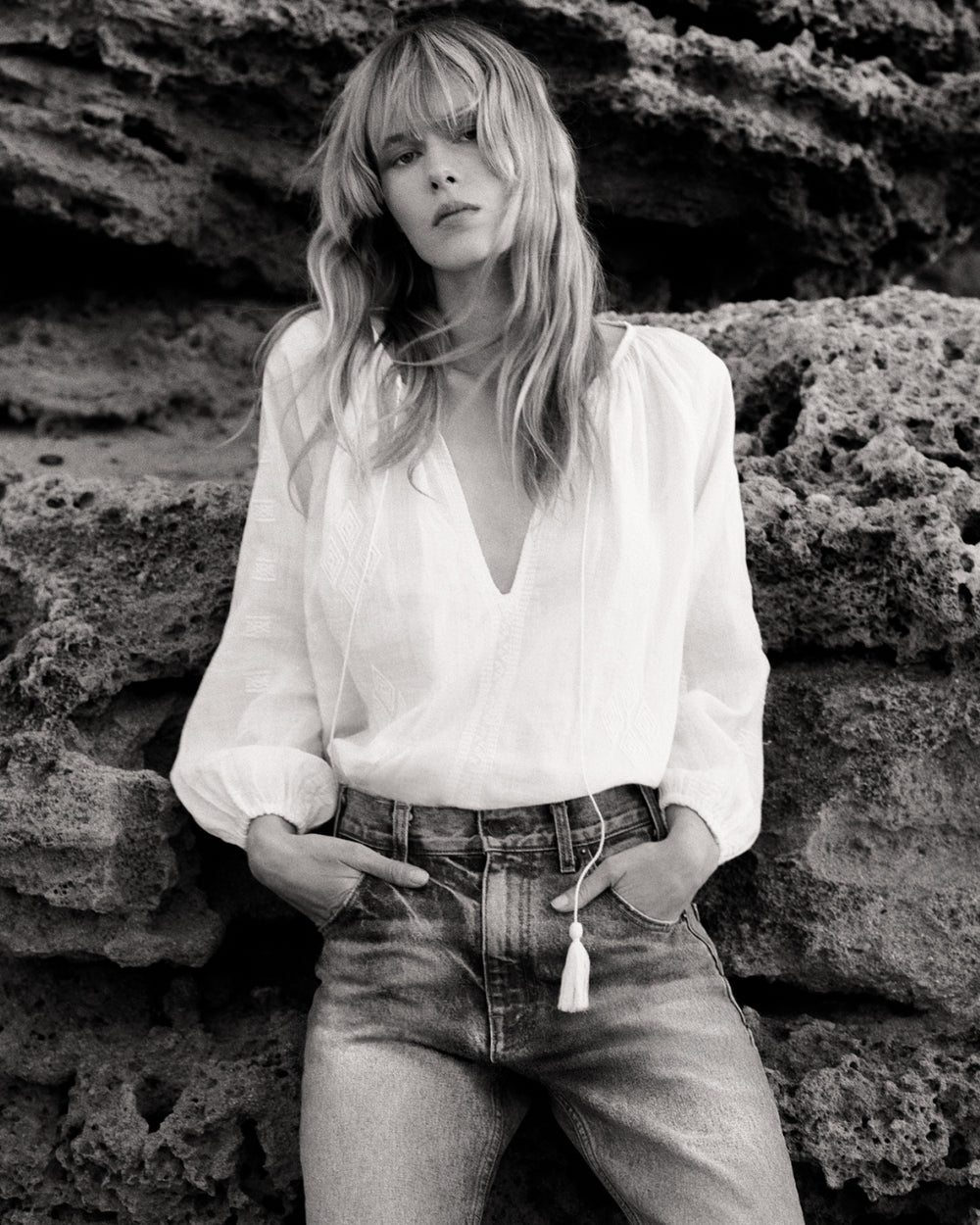 CRISTO BLOUSE IN IVORY