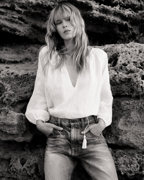 CRISTO BLOUSE IN IVORY