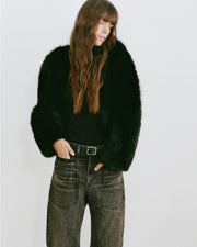 ELAN SHEARLING JACKET IN BLACK