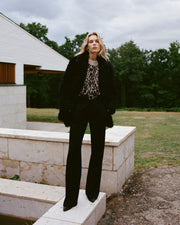 JOSIE SHEARLING COAT IN BLACK