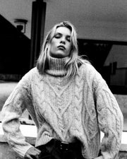 FAIRINY CASHMERE SWEATER IN BEIGE MELANGE