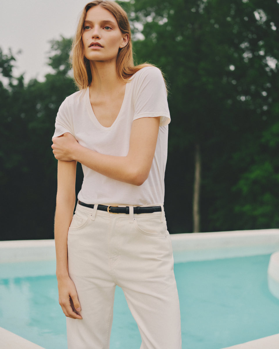 CAROL TEE IN BUTTER YELLOW