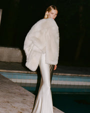 BIONCA SILK DRESS IN PEARL