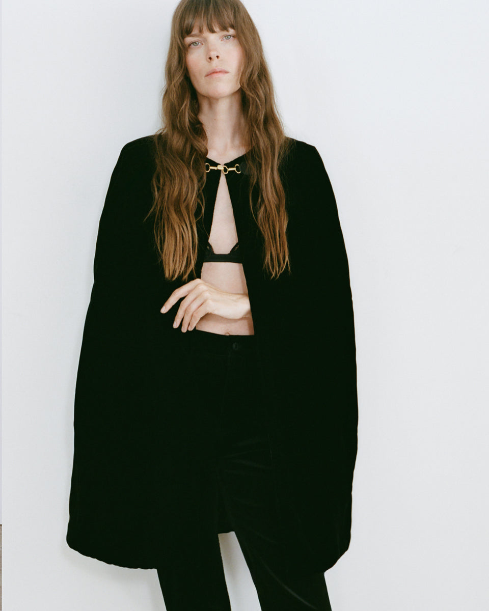 ARIANNA CAPE IN BLACK
