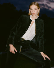 PATTI VELVET SHORT JACKET IN PATTI VELVET SHORT JACKET