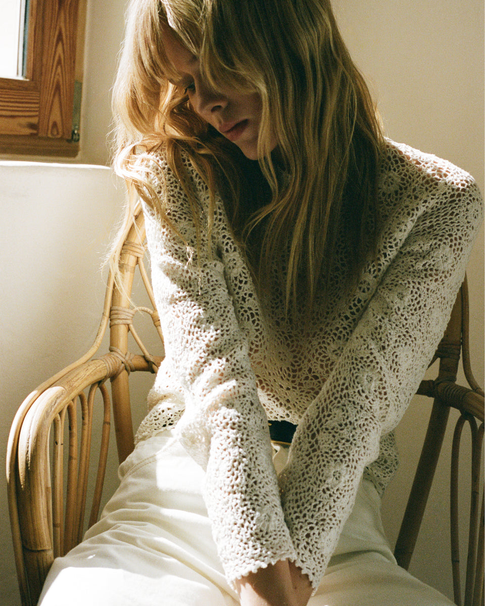 GIBSON SWEATER IN IVORY