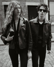 PASCALE LEATHER JACKET IN BLACK