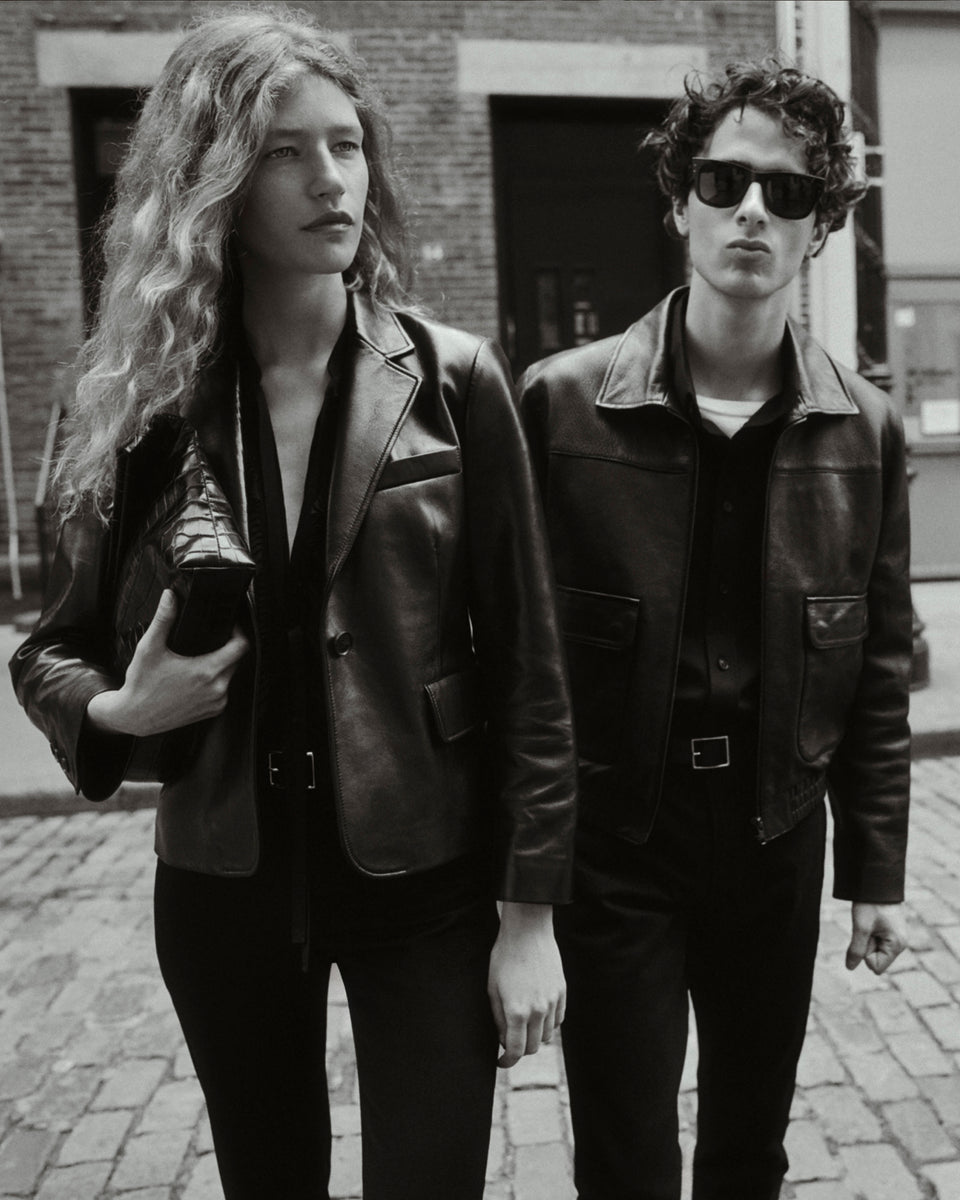 PASCALE LEATHER JACKET IN BLACK