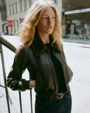 TOM LEATHER JACKET IN DARK BROWN