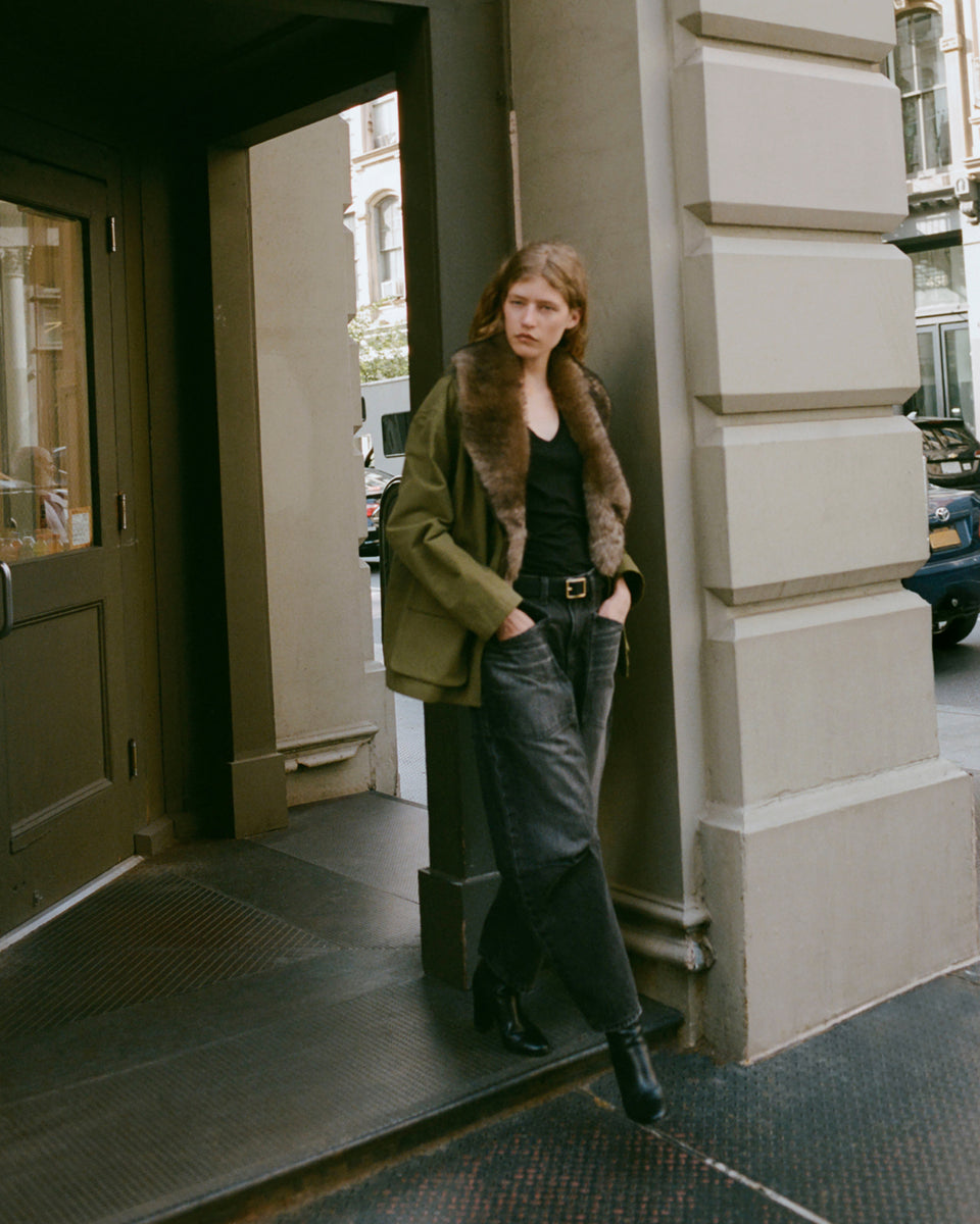 SHON JEAN IN STONE BLACK WASH