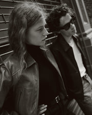 SUE LEATHER JACKET IN COGNAC