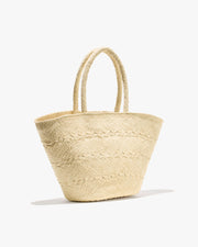MEDIUM  FAYE RAFFIA BAG IN NATURAL