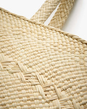 MEDIUM  FAYE RAFFIA BAG IN NATURAL