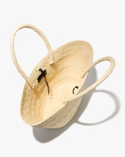 MEDIUM  FAYE RAFFIA BAG IN NATURAL