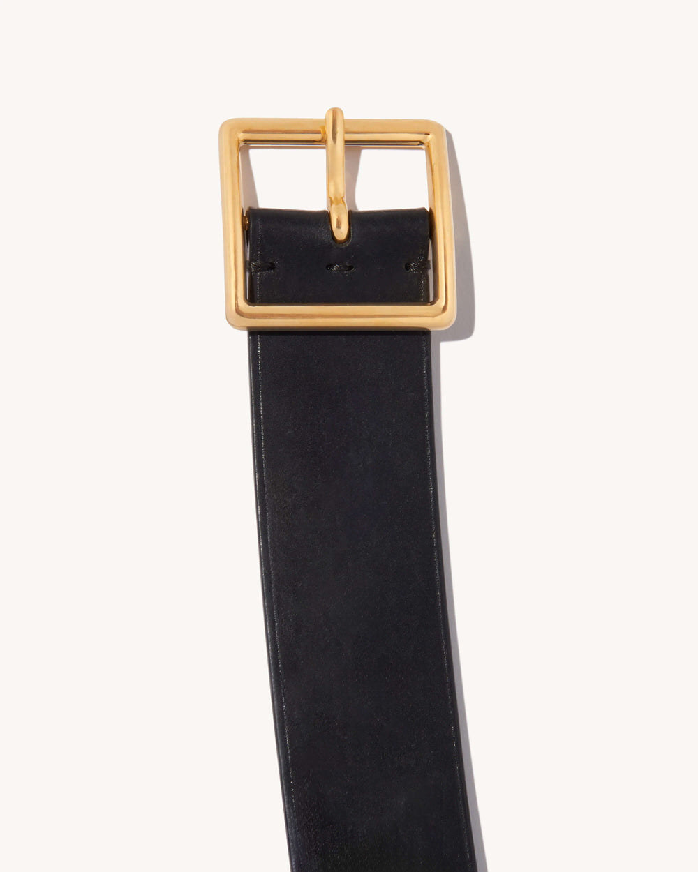 MARCELA BELT IN BLACK W/ANTIQUE BRASS BUCKLE