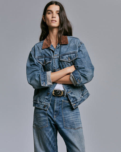 CHESNEY DENIM JACKET IN OCEAN WASH