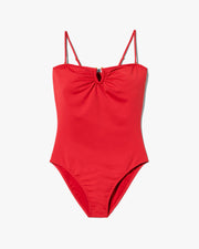 ONE PIECE BATHING SUIT IN RED