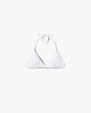 TRIANGLE BIKINI TOP IN WHITE