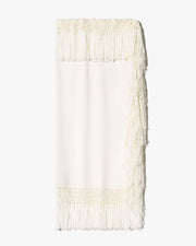 SQUARE SILK SCARF IN IVORY