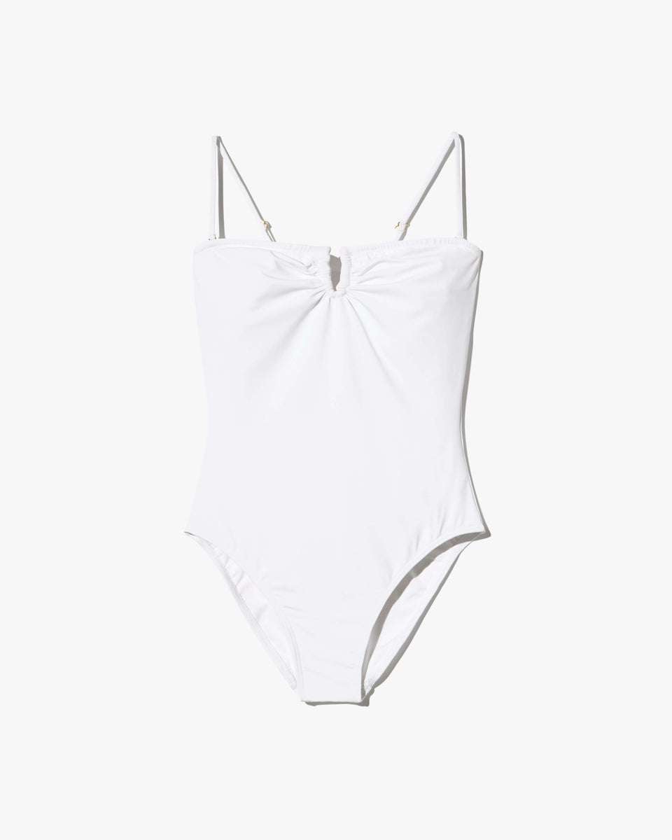 ONE PIECE BATHING SUIT IN WHITE