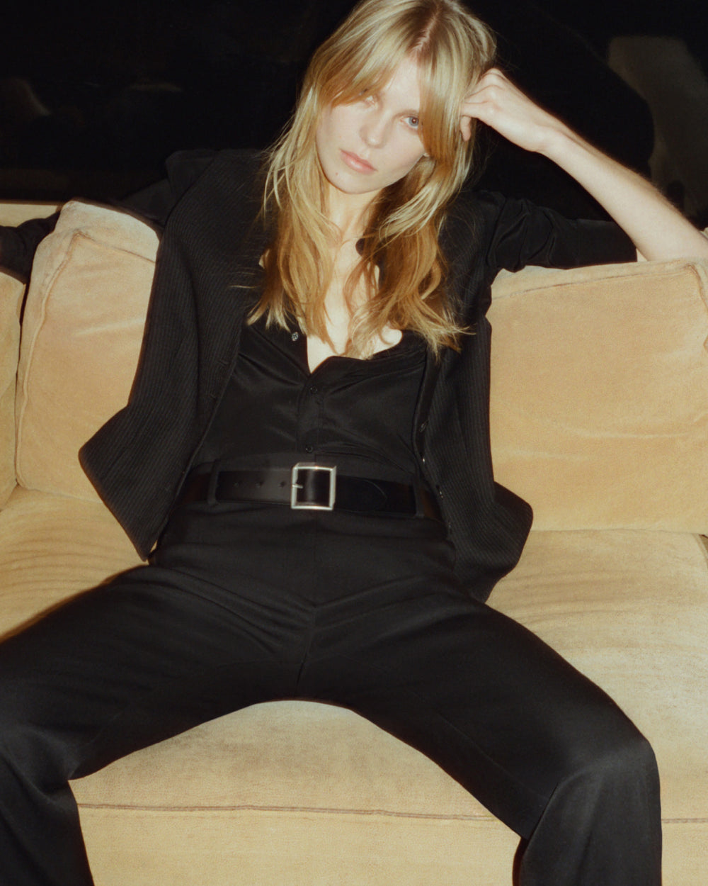 EFFY WOOL PANT IN BLACK