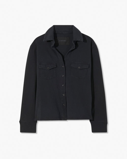 LIAM SHIRT IN JET BLACK