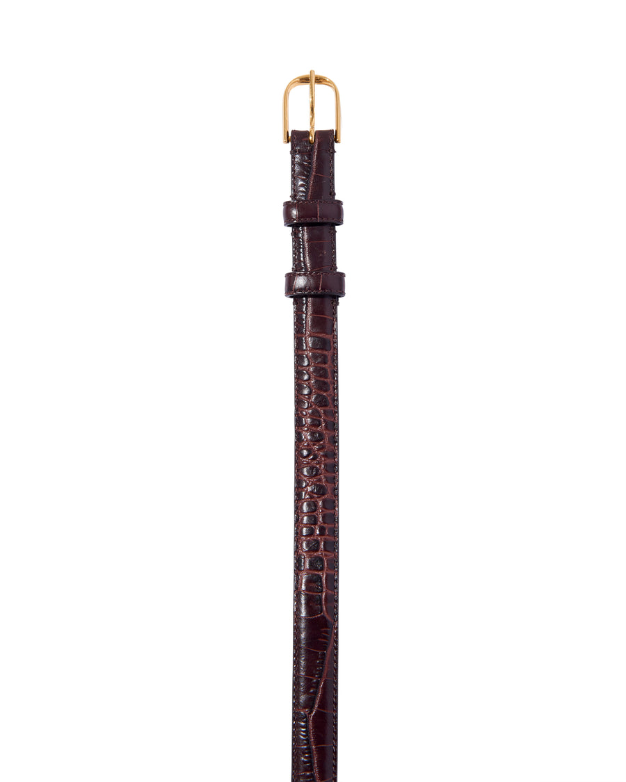 JANE'S BELT - CROC EMBOSSED CALFSKIN
