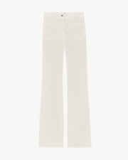 FLORENCE CORDUROY PANT IN WINTER WHITE
