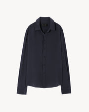 GAIA SILK SHIRT IN MARINE BLUE