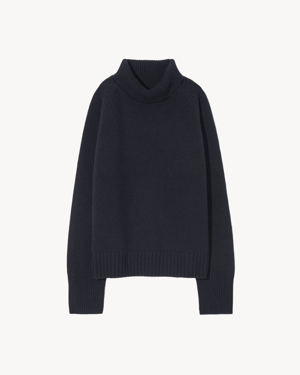 LANIE CASHMERE SWEATER IN DARK NAVY