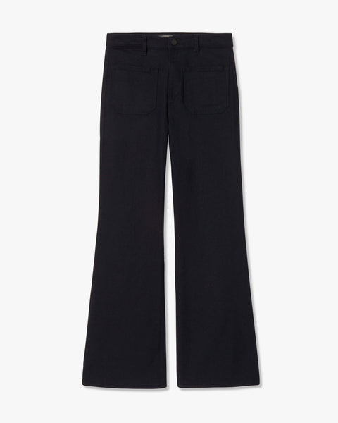 FLORENCE JEAN | Women's High Rise Black Stretch Flare Jean | Nili