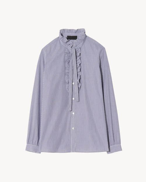 MIERA SHIRT IN MINI NAVY STRIPES