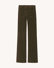 FLORENCE CORDUROY PANT IN DARK UMBER
